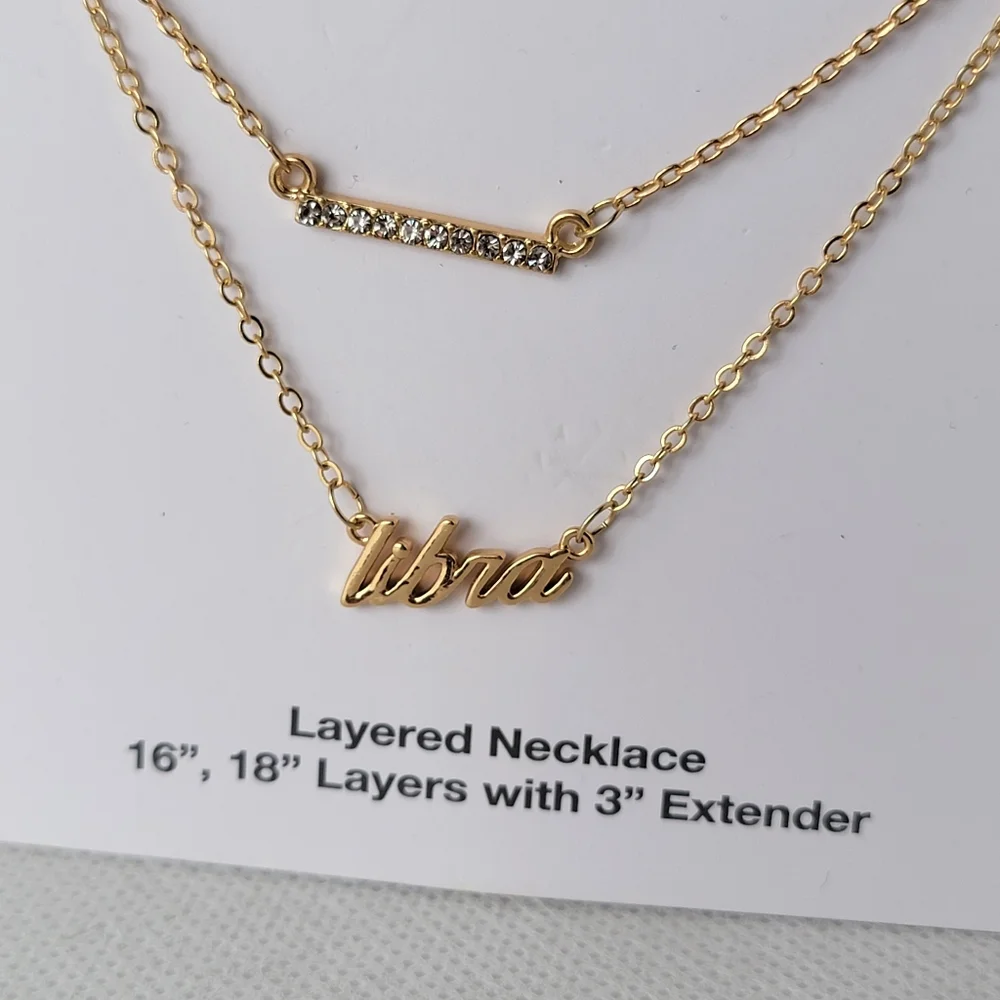 Libra Zodiac Layered Necklace